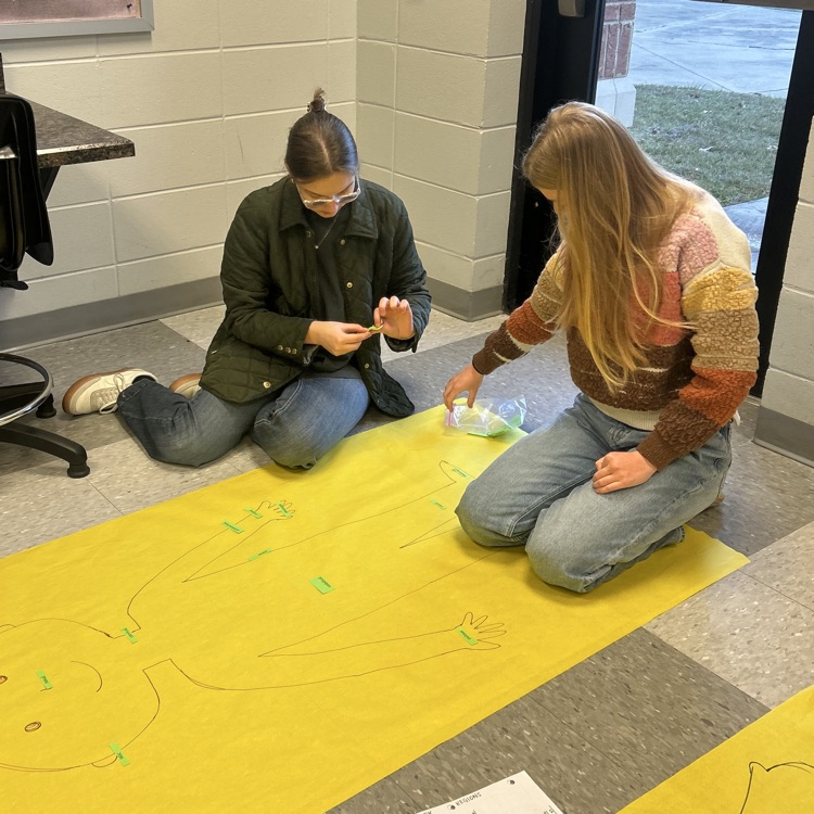 Anatomy students get creative when studying for their first test