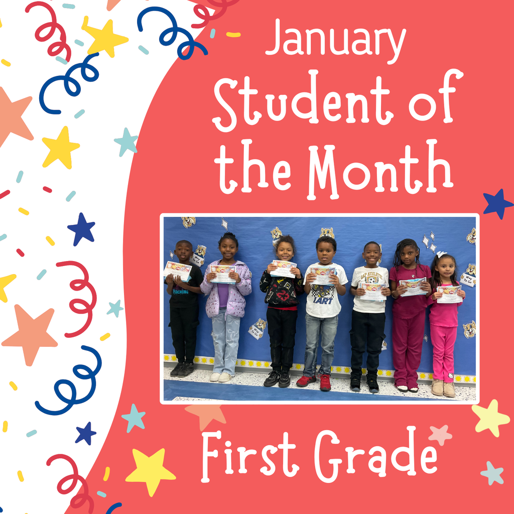 First grade student of the month picture
