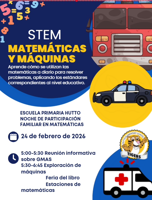 This image contains info about our STEM Math night.