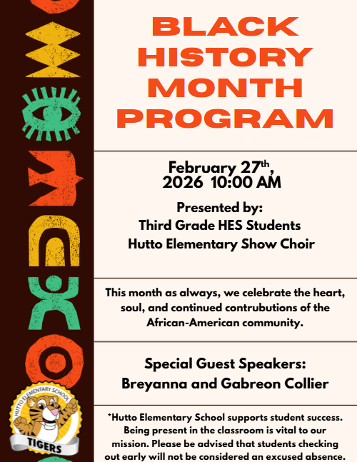 This image contains information about our Black History Program.