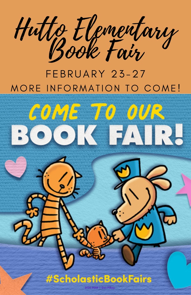 This image contains information about the book fair Feb. 23-27.