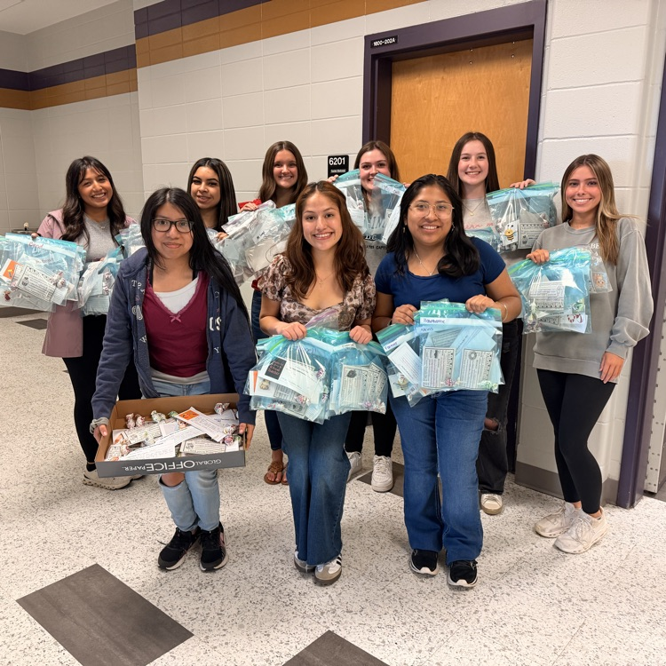 Anchor Club members helped prepare and sort candy grams to be distributed on Friday. 