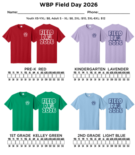 Picture of field day shirts