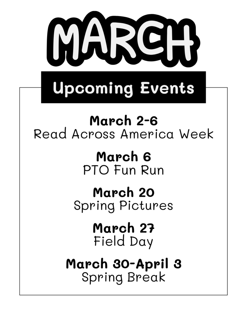 English March dates