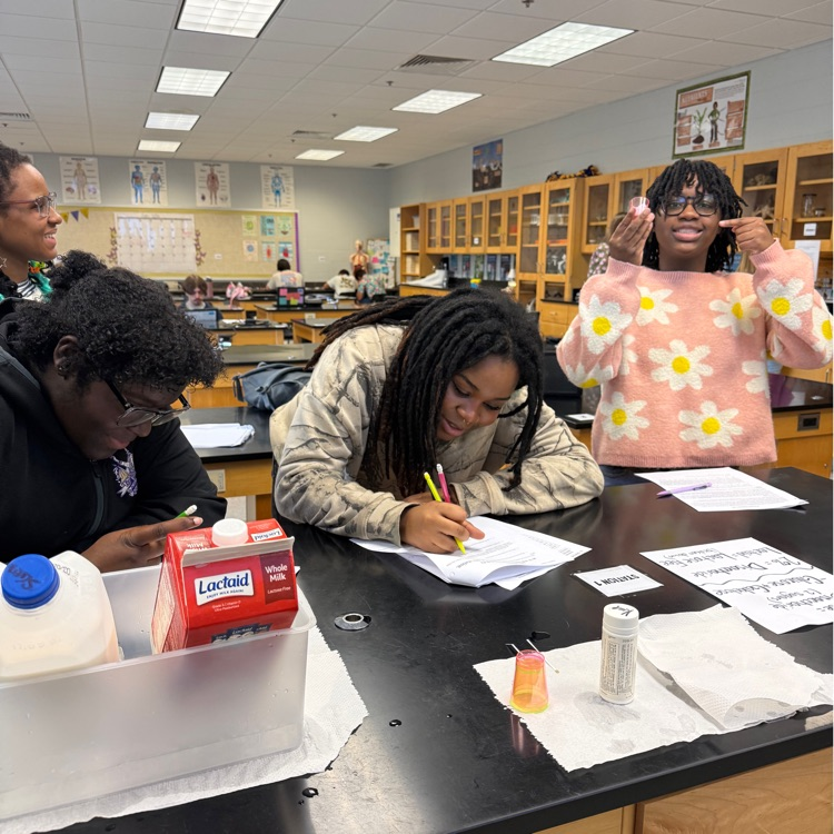 Biology students got hands on experience with enzymes last week. Students even got the opportunity to taste test a few items!