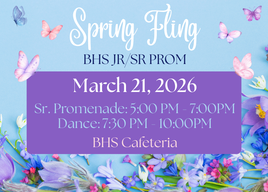 BHS Prom - Spring Fling March 21, 2026