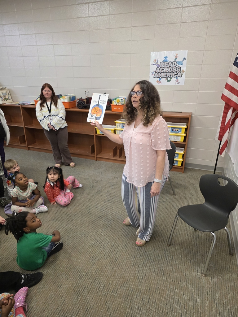 Mrs. Grimsley came and visited with us and read us a story for Read Across America week.