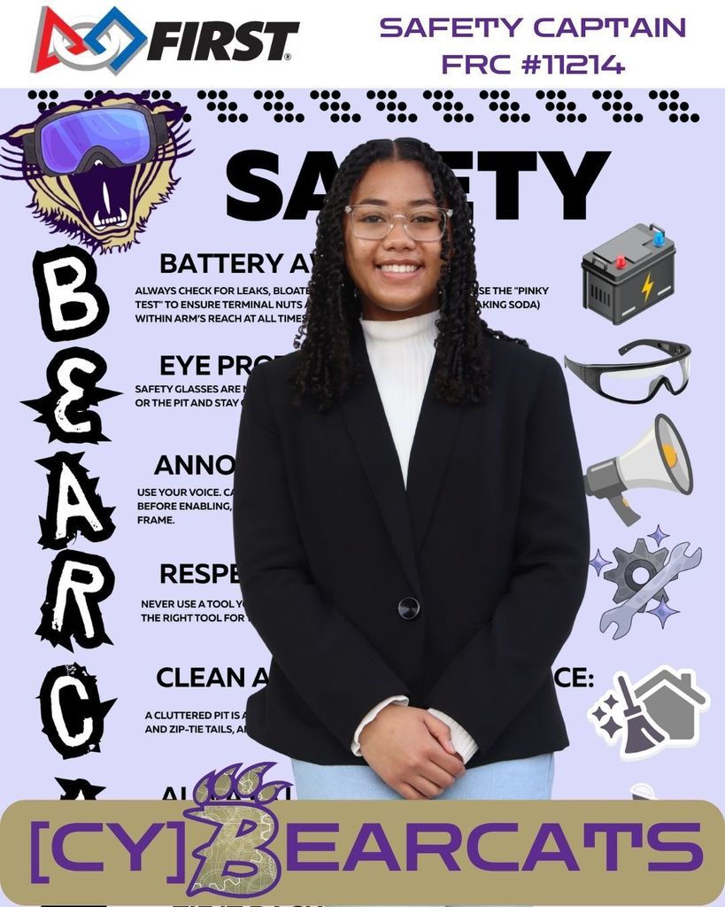 Meet Safety Captain Penny from FRC 11214 cyBearcats robotics team