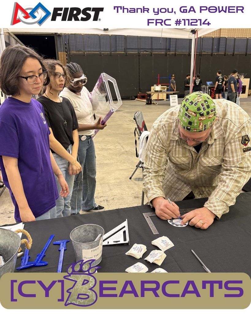 GA power supports teams throughout the tournament with tools, machining, and expertise!