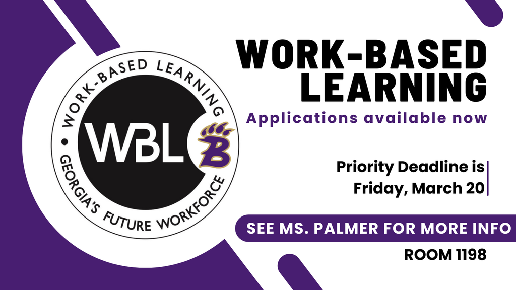 Work-Based Learning applications due March 20th