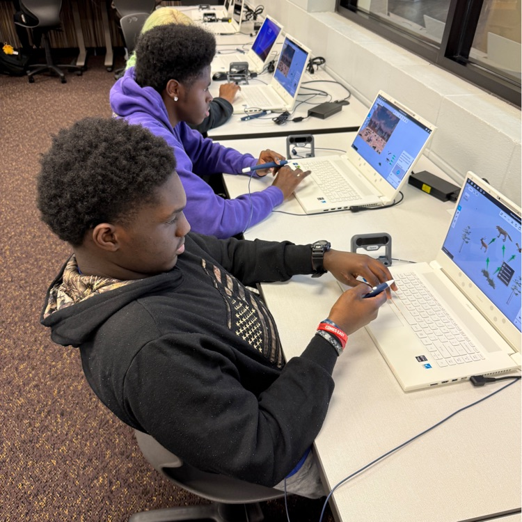 Students in Mrs. McDonald's Environmental Science classes used the Z-Space computers to interact with food chains, as well as bioaccumulation and biomagnification scenarios.