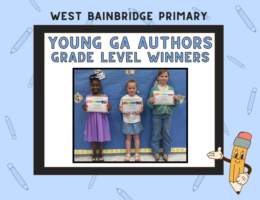 Picture of Young GA Authors Grade Level Winners.