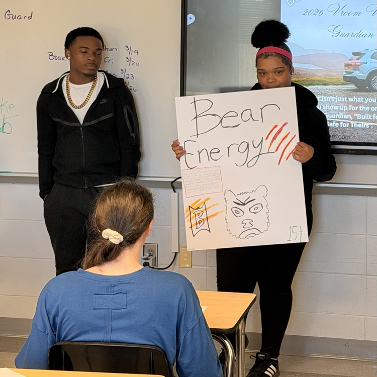 English II students reviewed rhetorical devices by designing and presenting a product or a Public Service Announcement. 