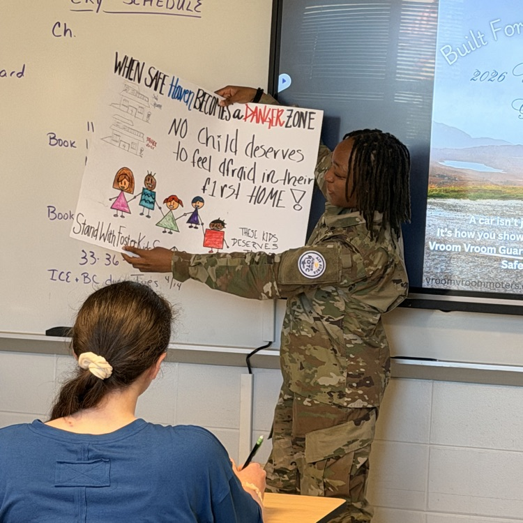 English II students reviewed rhetorical devices by designing and presenting a product or a Public Service Announcement. 