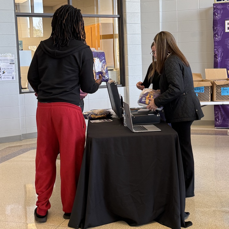 Seniors picked up the caps and gowns today