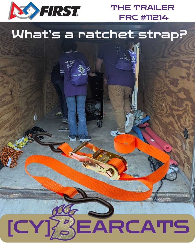 Loading the Battery Cart and Toolbox in our trailer before competition and struggling with those pesky ratchet straps