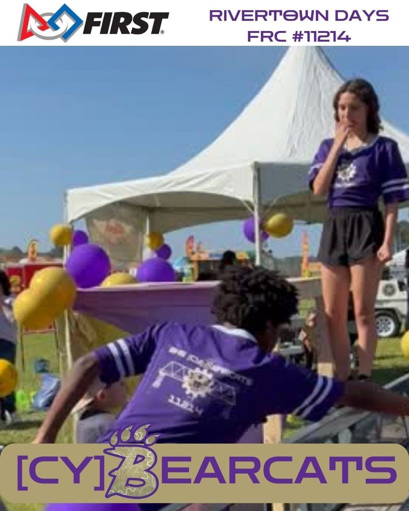 Rivertown Days catching balls from the robot to score KitKat bars