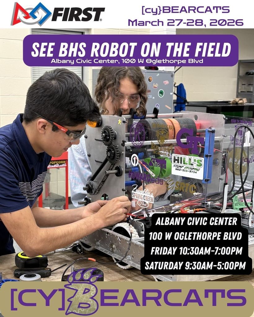 CyBearcats are headed to ALBANY CIVIC CENTER on MARCH 27 and 28 Admission is Free JOIN US IN CHEERING FOR THE CYBEARCATS