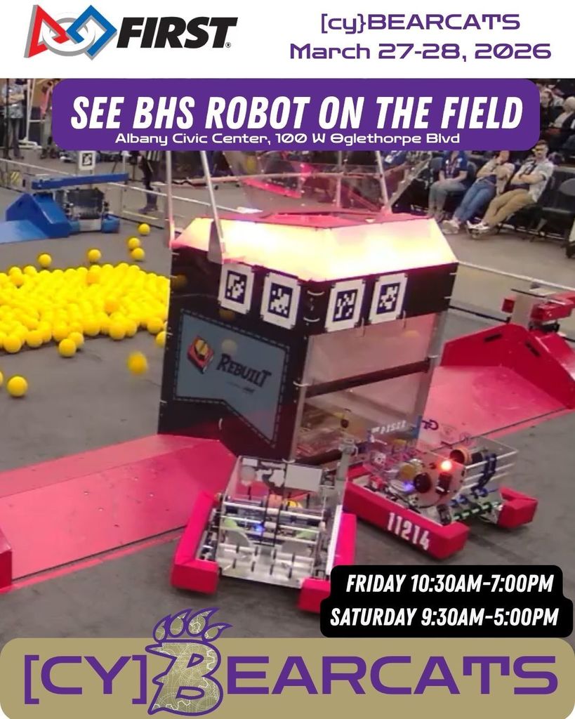 Join us on March 27 and 28 at the Civic Center in Albany GA to see the cyBearcats in action