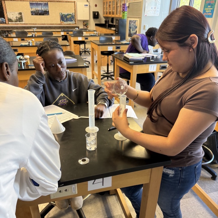 Students in Mrs. McDonald's Environmental Science classes investigated whether land ice or sea ice would have a greater impact when melted.