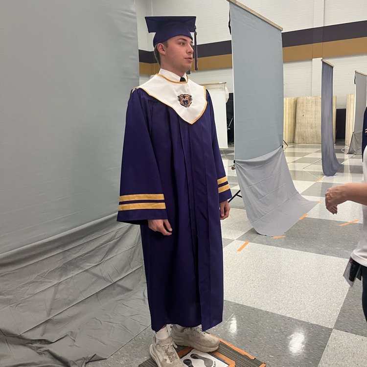 Seniors took their cap and gown pictures today- graduation is getting closer. 