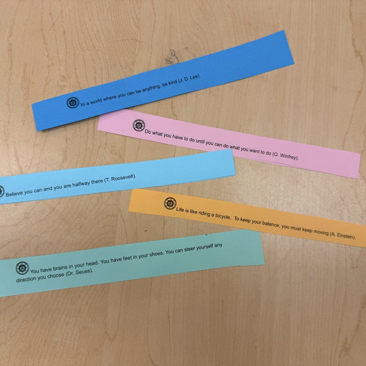 Anchor Club members get ready to egg the school-  see if you can find a prize egg in Thursday and get a dose of inspiration with each egg you find. 