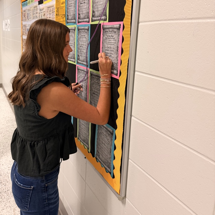 Stop by the bulletin board upstairs on the English wing to signs the Spring Break pledge promising to make good choices over the break. 