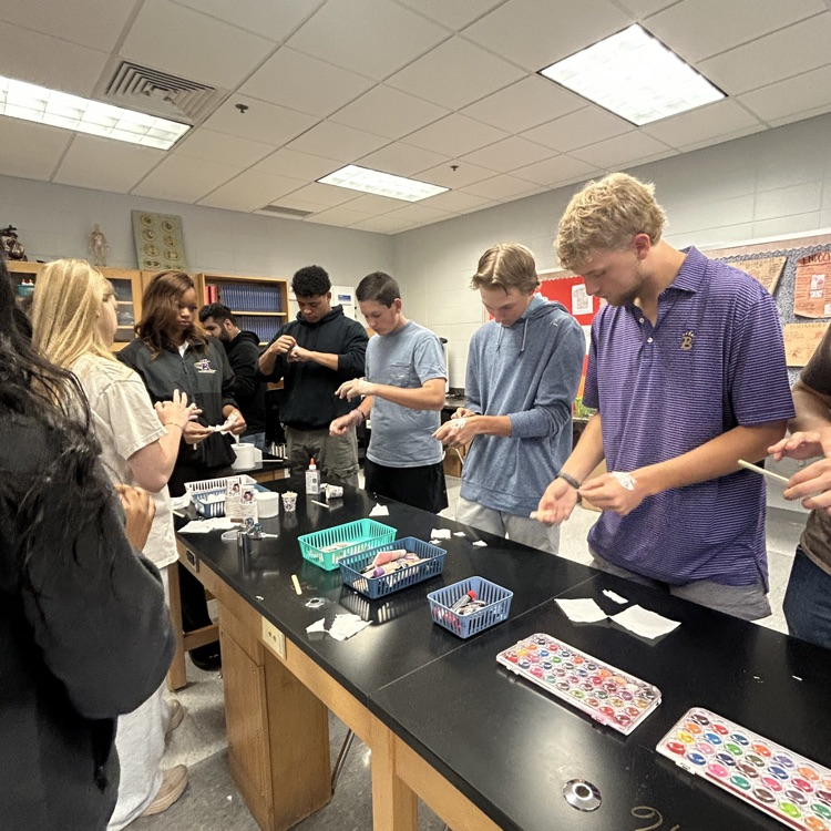 Anatomy students have been very busy lately. 