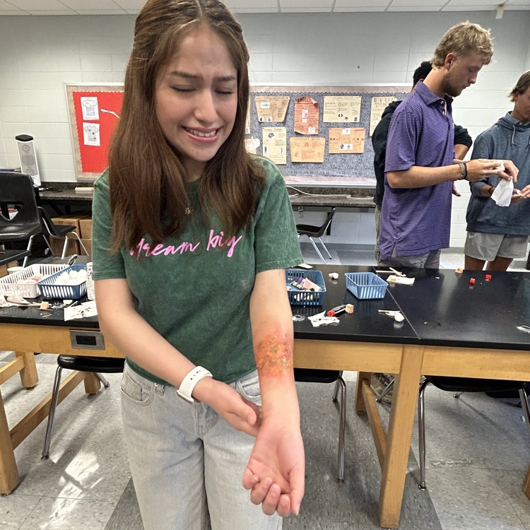 Anatomy students have been very busy lately. 