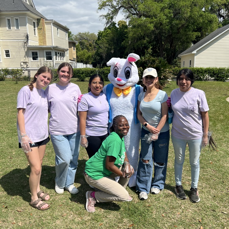 Anchor Club members helped with the Community Egg Hunt and Feed at St John's Episcopal Church. 