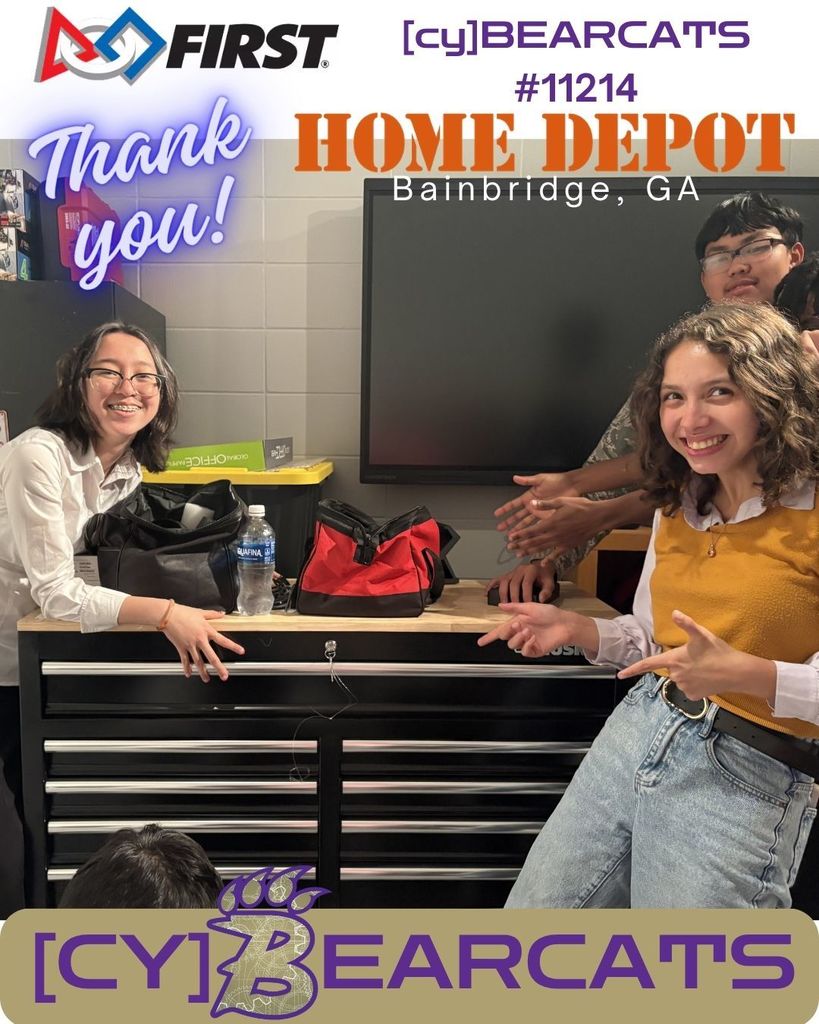 Excited to show off our new Toolbox from HOME DEPOT in BAINBRIDGE GA.