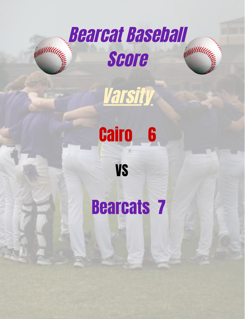 A 7–6 win over Cairo to lock in 2nd place at 8–2 in region play is a strong finish.