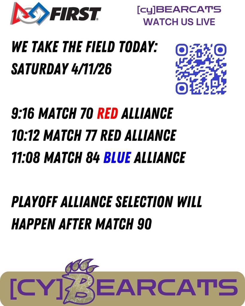 Saturday schedule and live link QR Code