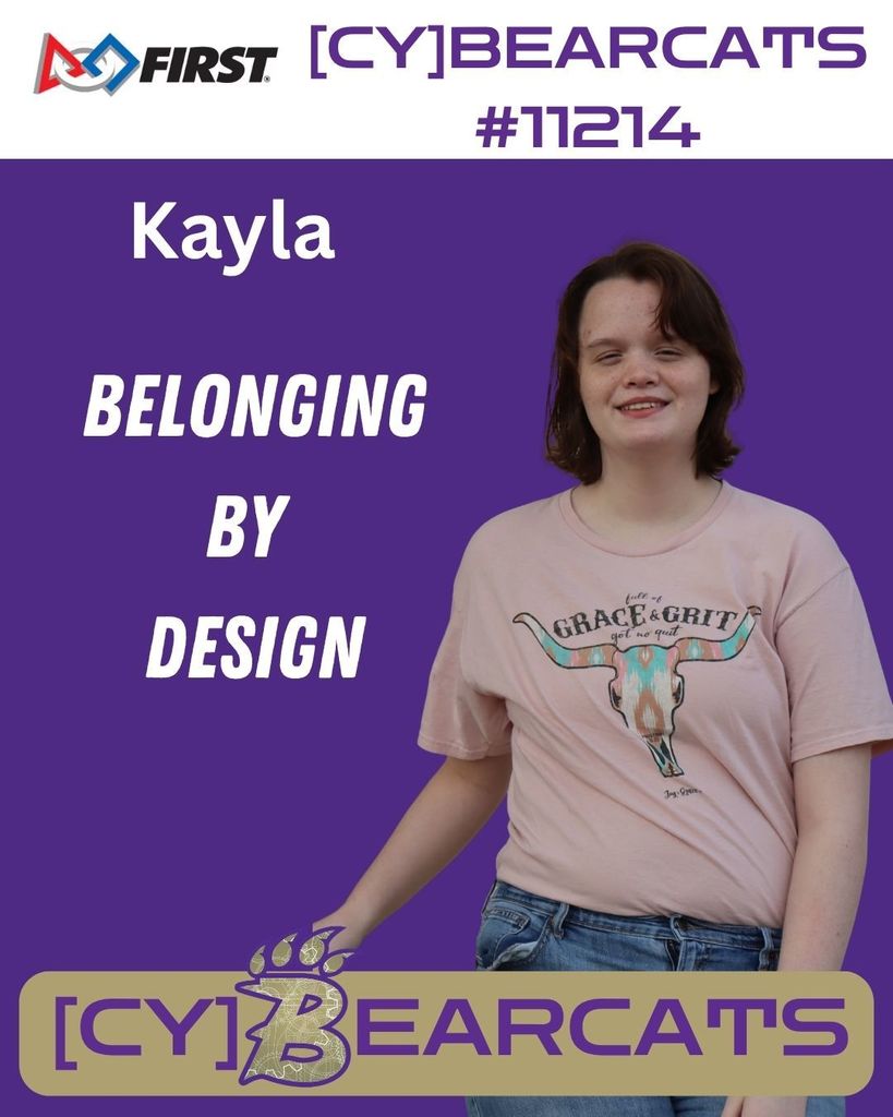 Kayla has found her frequency on TEAM11214 the BHS [cy]BEARCATS