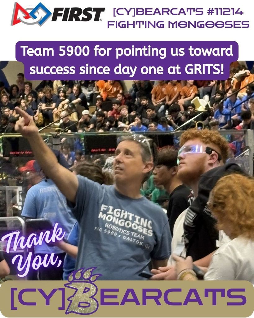 Before we built our bridge to Worlds, Team 5900 helped us lay the first stones at GRITS. Gracious Professionalism at its finest!