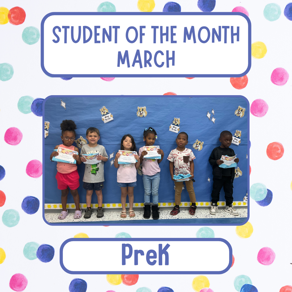 PreK Students of the Month