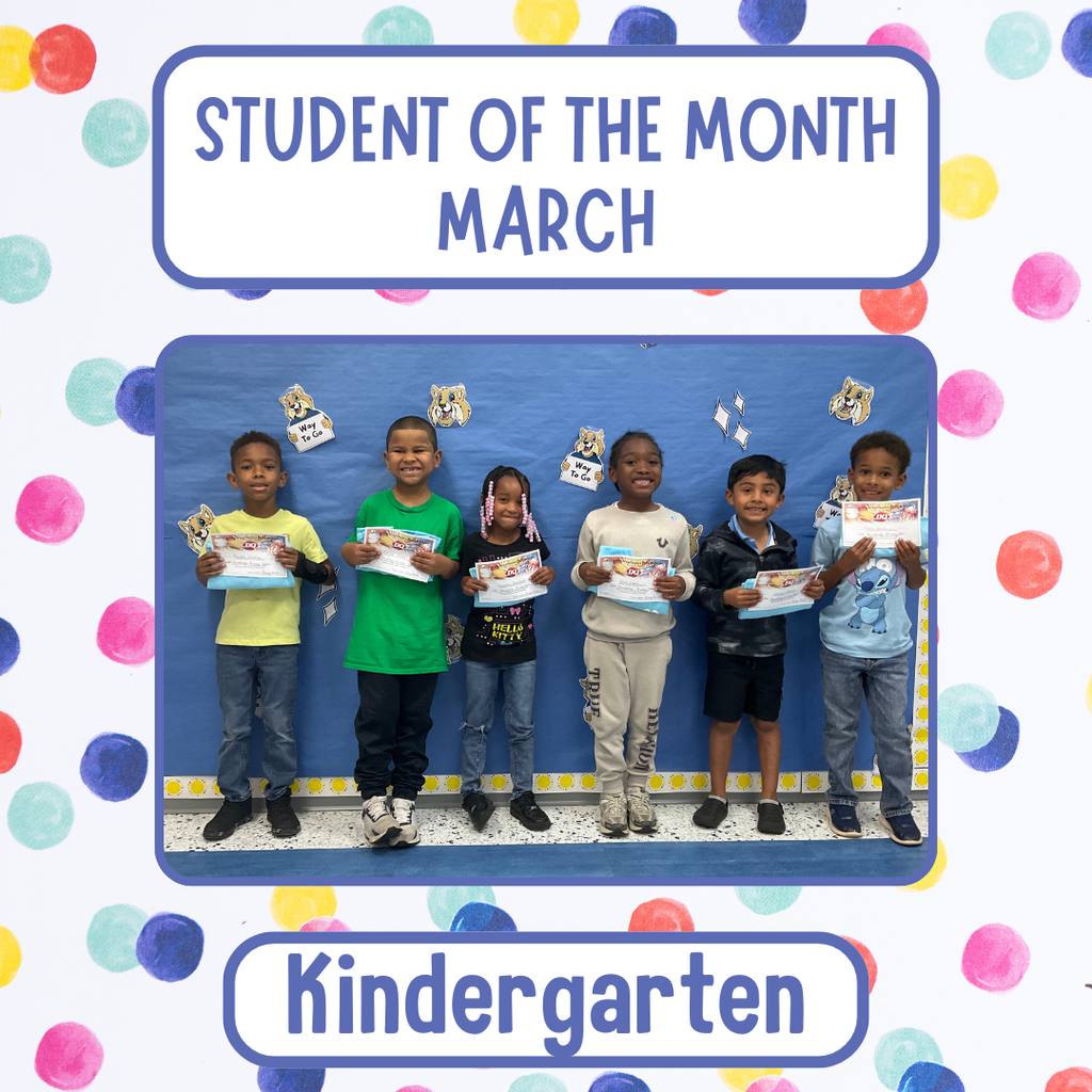 Kindergarten Students of the Month