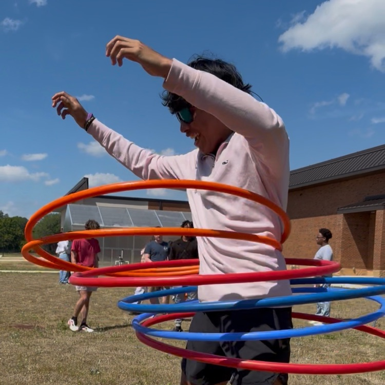 Anchor Club and Key Club members and basketball cheerleaders belped with the BMS Decathlon. 
