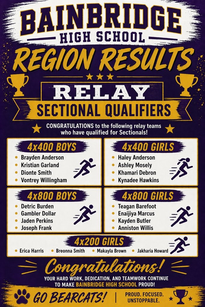 sectional Relay Qualifiers