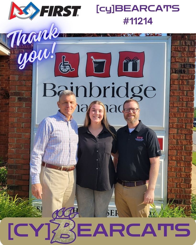 Thank you, Bainbridge Pharmacy for supporting our road to the FIRST World Championship!