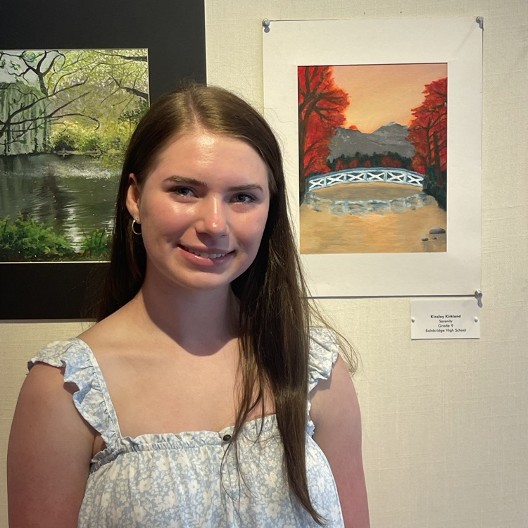 Kinsley Kirkland represented BHS well by exhibiting her painting “Serenity” at the GAEA High School Art Exhibit at The High Museum of Art in Atlanta. 