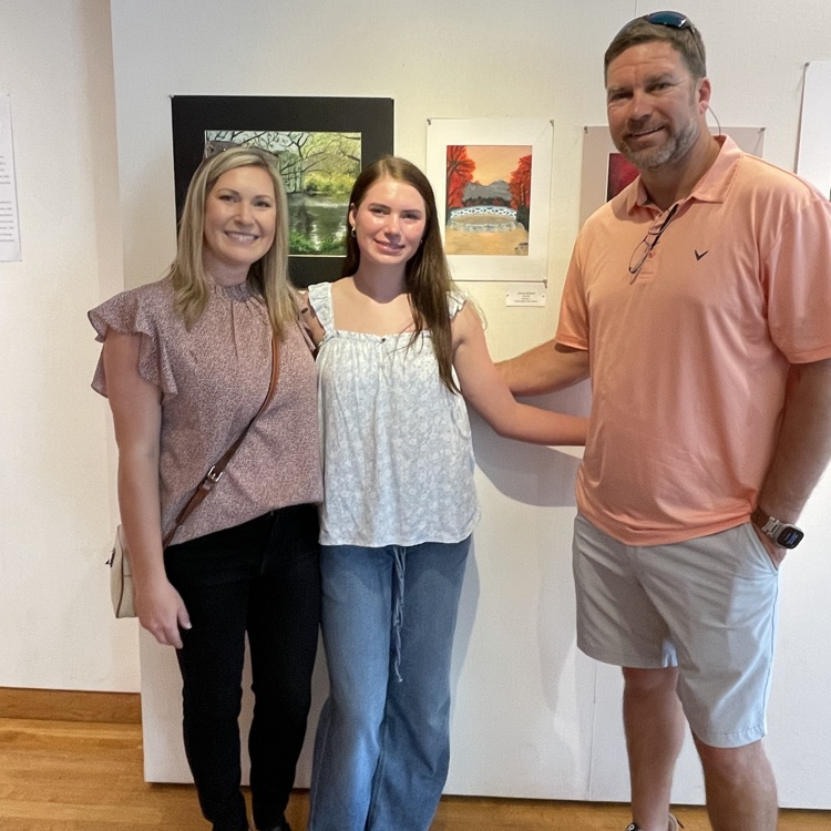 Kinsley Kirkland represented BHS well by exhibiting her painting “Serenity” at the GAEA High School Art Exhibit at The High Museum of Art in Atlanta. 