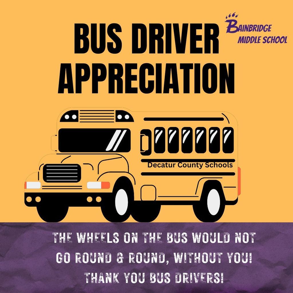 The Wheels on the Bus would not go round & round without you! Thank you Bus Drivers