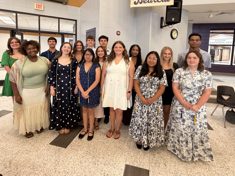 Senior Anchor Club members received their cords celebrating their service tonight. 
