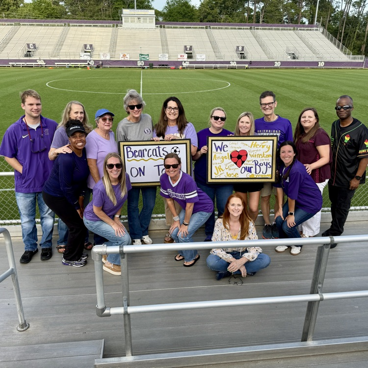 A great faculty turnout for a great soccer season- we're proud of you Bearcats!
