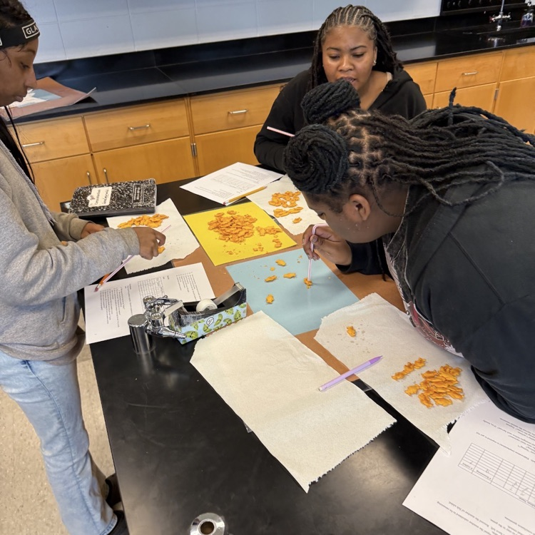 Mrs. McDonald's Environmental Science classes modeled the concept of 'tragedy of the commons" using crackers to illustrate what happens when common areas aren't protected by everyone.