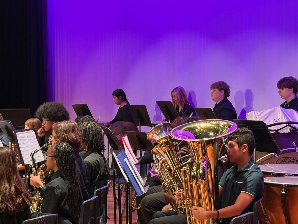 BMS band students perform during their Spring concert.