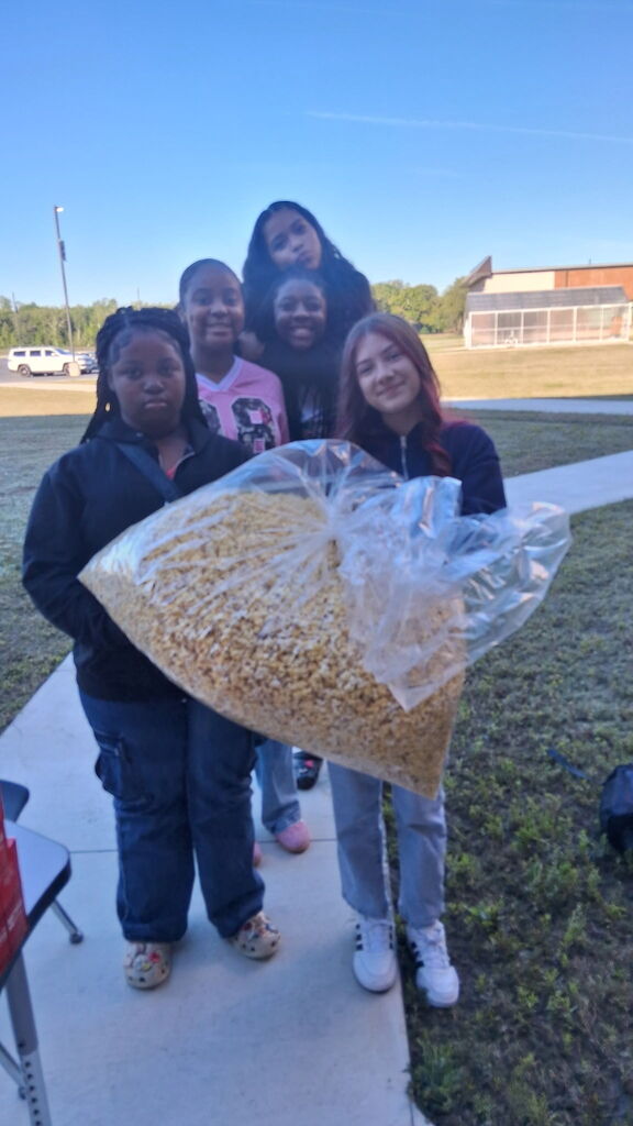 The popcorn donated to BMS by Rural King. 