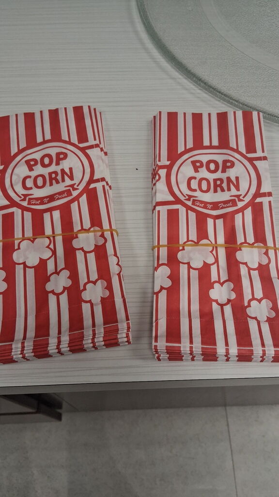 Popcorn bags were donated to BMS from Rural King. 