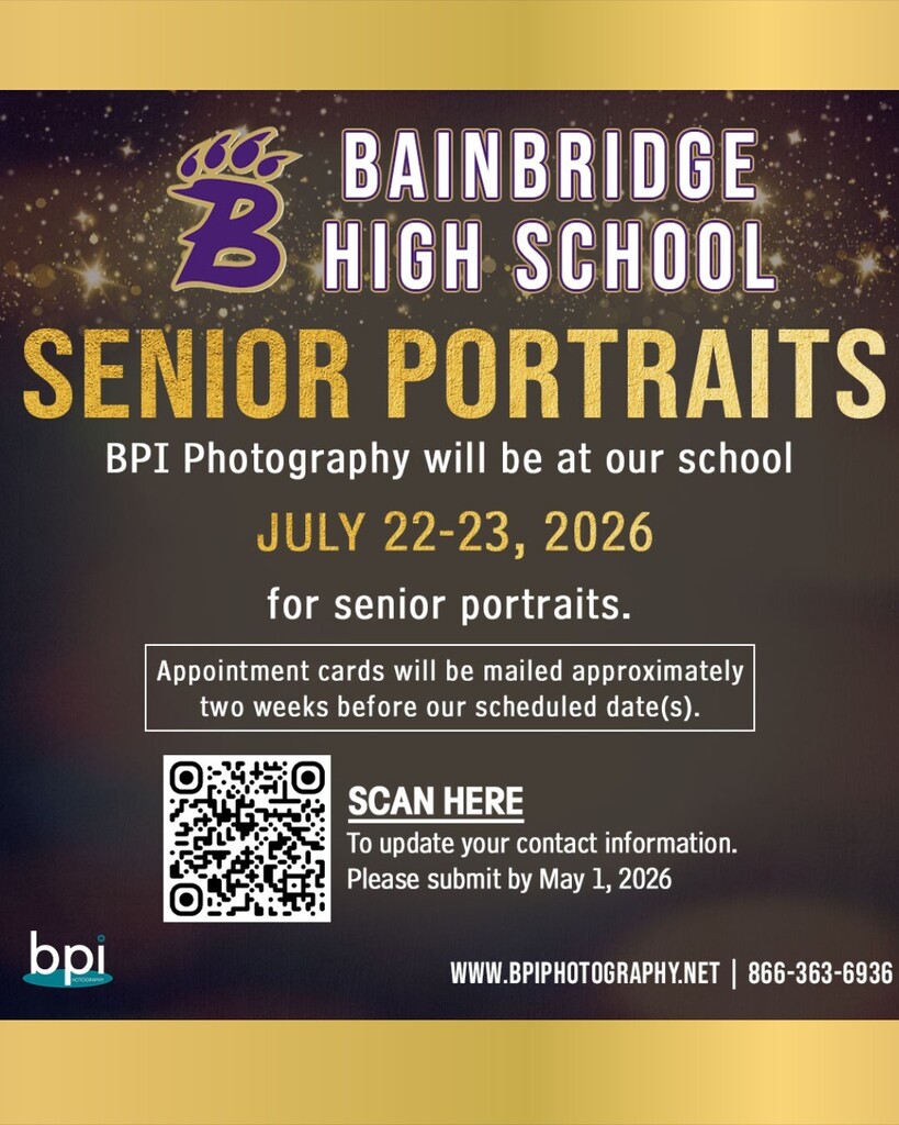 BHS Class of 2027 Senior Portraits July 22-23, 2026